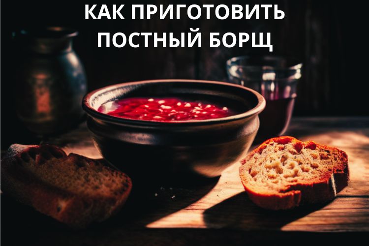 Как приготовить борщ постный